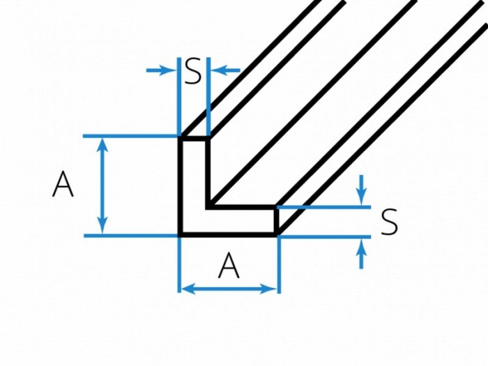 Profil L  - hliník - EN AW  6060