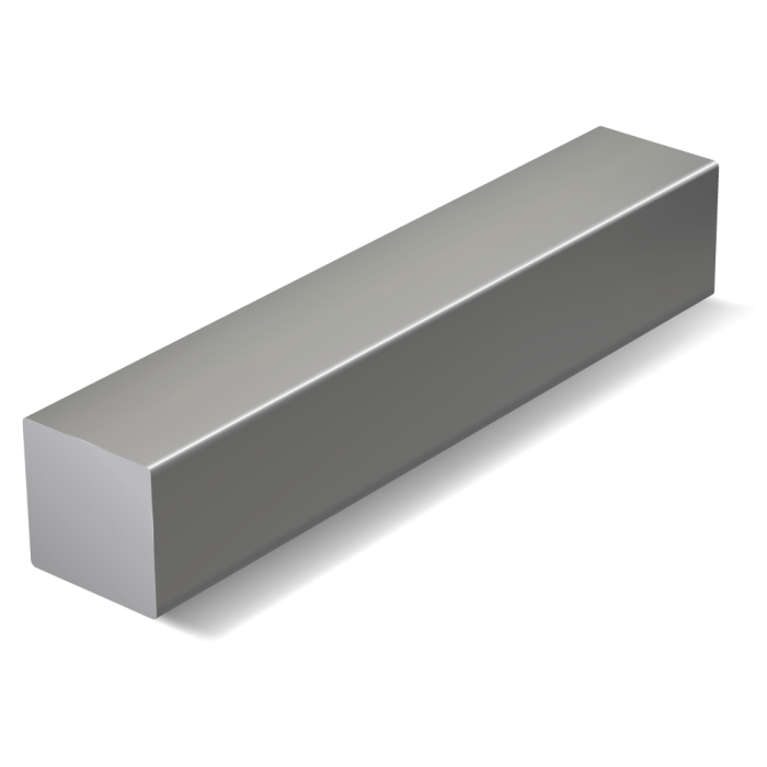 Tyč štvorhranná  - hliník - EN AW  2007