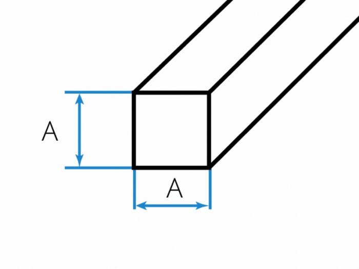 Tyč štvorhranná  - hliník - EN AW  2007